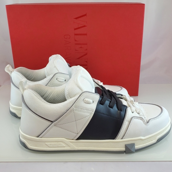 $970 Valentino Garavani Skate Slip-on Lace Up Sneakers Sz 10 - Picture 8 of 16